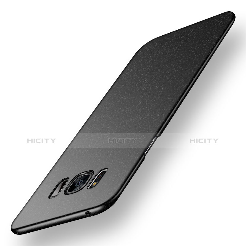 Funda Dura Plastico Rigida Fino Arenisca Q01 para Samsung Galaxy S8 Negro