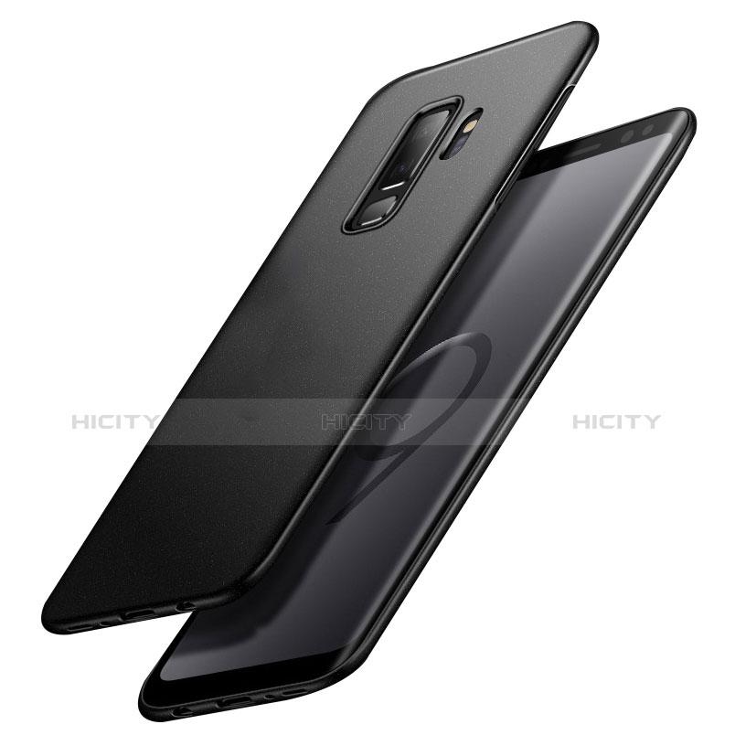 Funda Dura Plastico Rigida Fino Arenisca Q02 para Samsung Galaxy S9 Plus Negro
