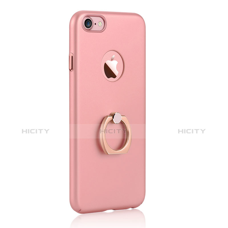Funda Dura Plastico Rigida Mate con Anillo de dedo Soporte A01 para Apple iPhone 8 Rosa
