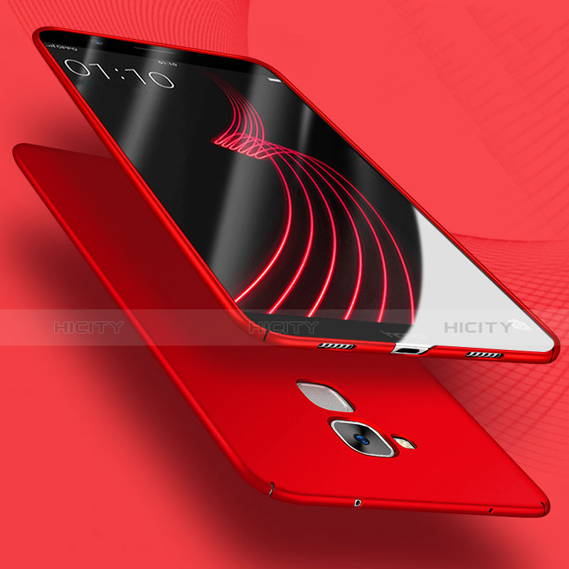 Funda Dura Plastico Rigida Mate con Anillo de dedo Soporte A02 para Huawei GT3 Rojo