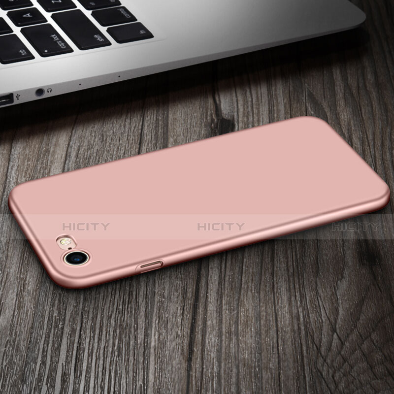 Funda Dura Plastico Rigida Mate con Anillo de dedo Soporte para Apple iPhone SE (2020) Rosa