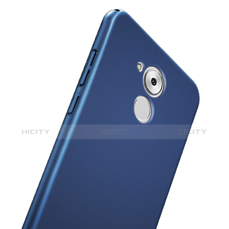 Funda Dura Plastico Rigida Mate con Anillo de dedo Soporte para Huawei Enjoy 6S Azul