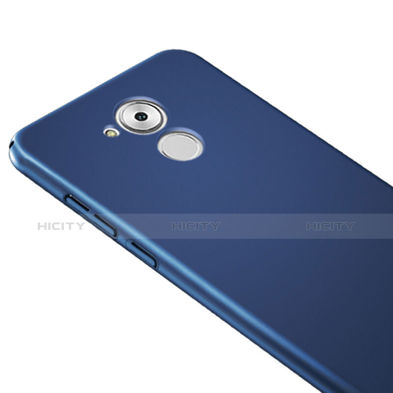 Funda Dura Plastico Rigida Mate con Anillo de dedo Soporte para Huawei Honor 6C Azul