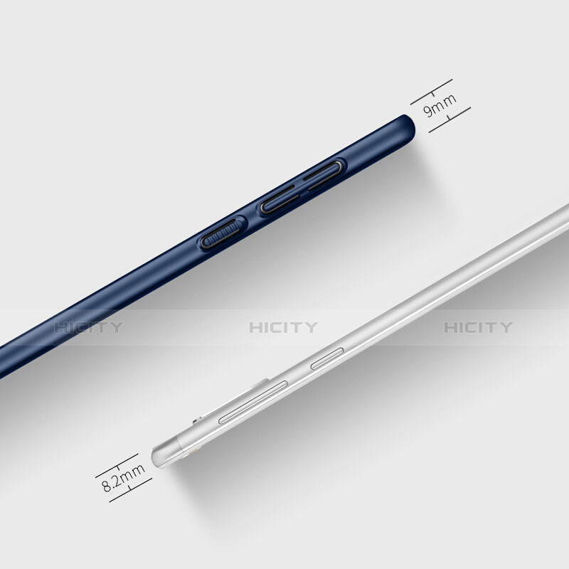 Funda Dura Plastico Rigida Mate con Anillo de dedo Soporte para Huawei Honor 6X Pro Azul