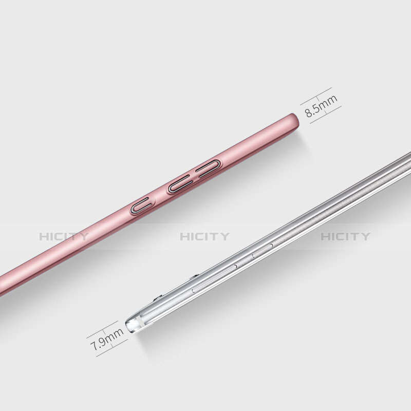 Funda Dura Plastico Rigida Mate con Anillo de dedo Soporte para Huawei Mate 9 Oro Rosa