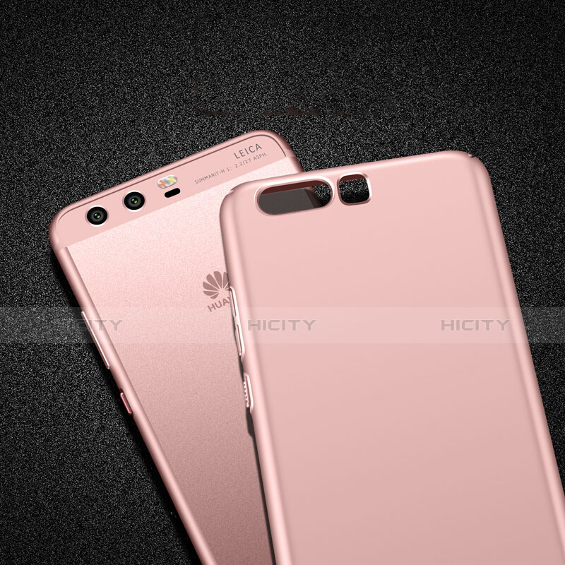 Funda Dura Plastico Rigida Mate con Anillo de dedo Soporte para Huawei P10 Plus Rosa