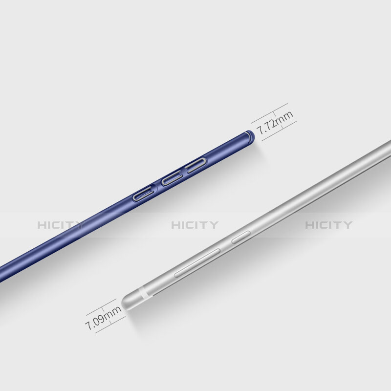 Funda Dura Plastico Rigida Mate con Anillo de dedo Soporte para Xiaomi Mi 6 Azul