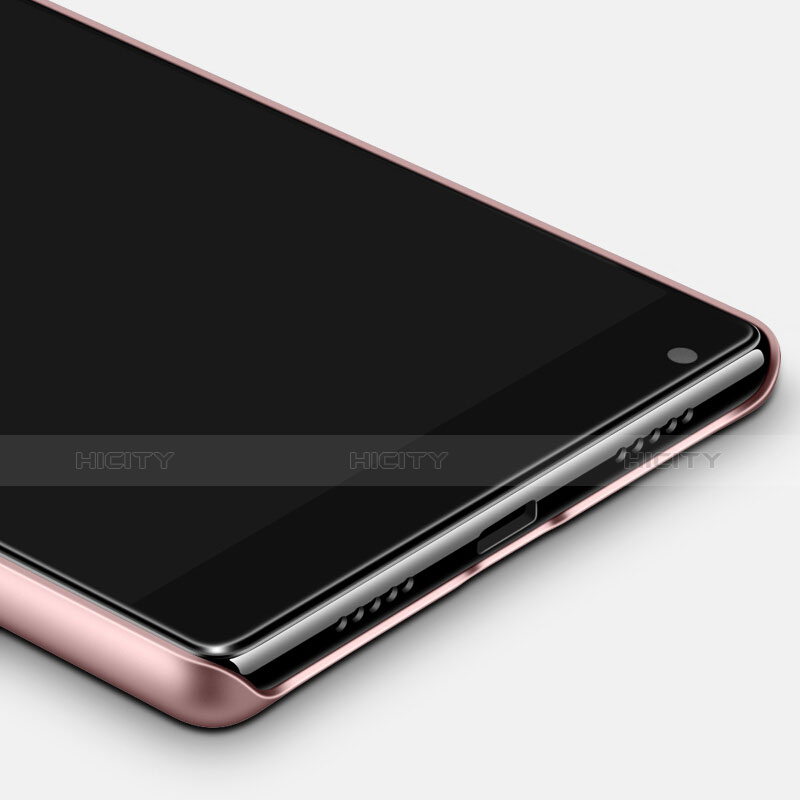 Funda Dura Plastico Rigida Mate con Anillo de dedo Soporte para Xiaomi Mi Mix Oro Rosa