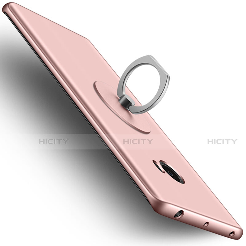 Funda Dura Plastico Rigida Mate con Anillo de dedo Soporte para Xiaomi Mi Note 2 Oro Rosa