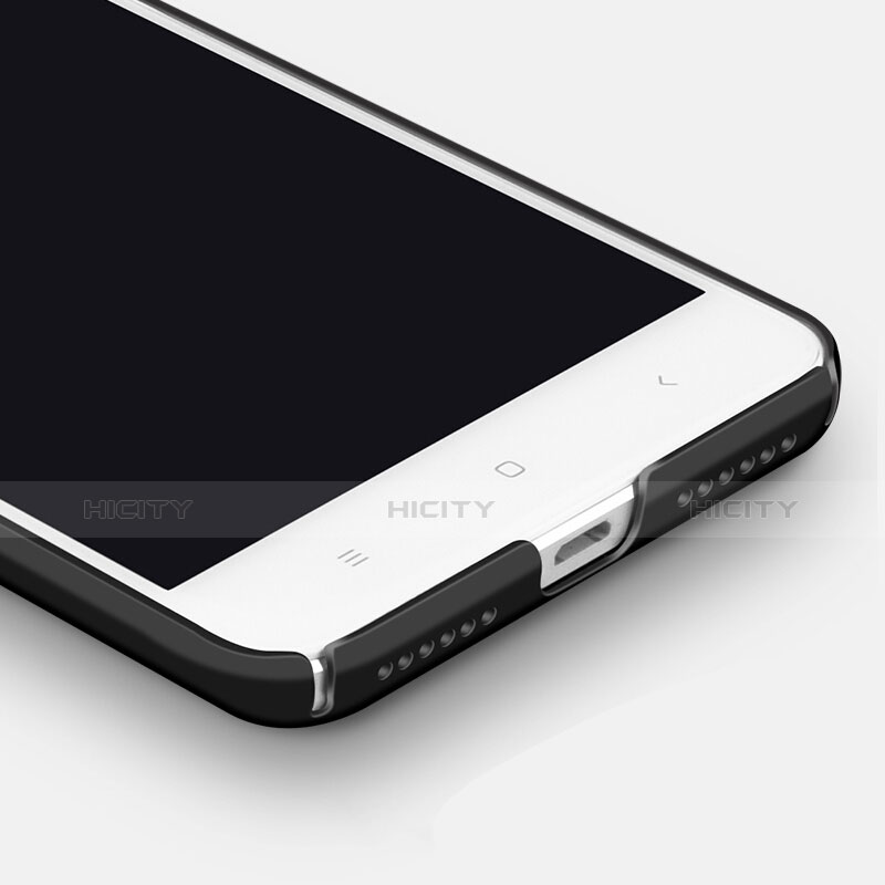 Funda Dura Plastico Rigida Mate con Anillo de dedo Soporte para Xiaomi Redmi Note 4X High Edition Negro