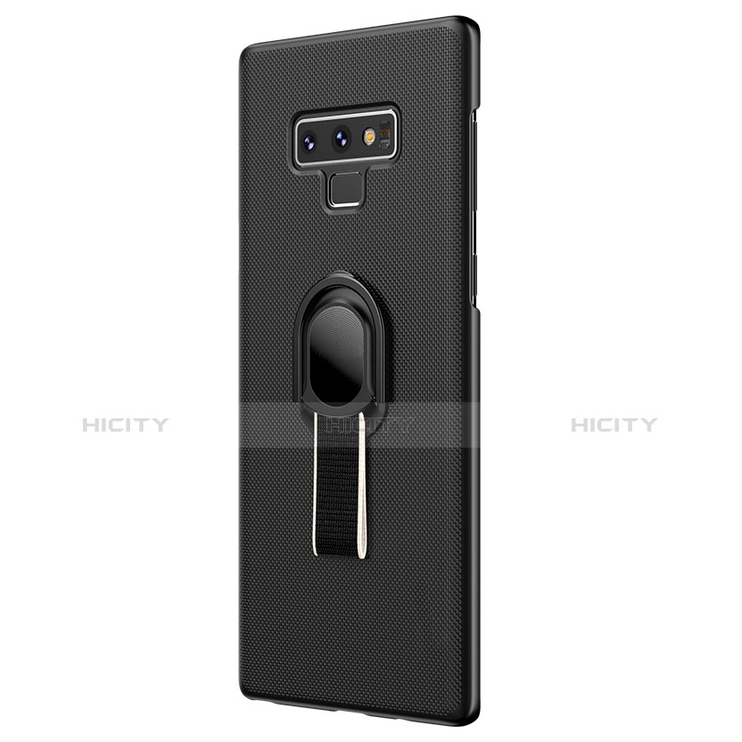 Funda Dura Plastico Rigida Mate con Magnetico Anillo de dedo Soporte para Samsung Galaxy Note 9 Negro