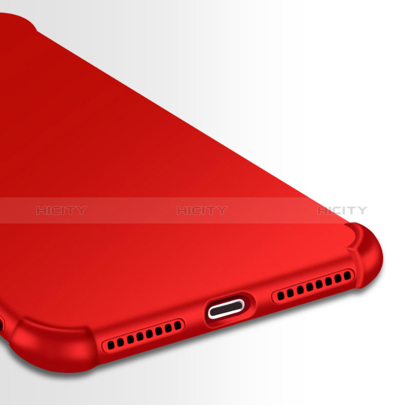 Funda Dura Plastico Rigida Mate Frontal y Trasera 360 Grados D01 para Apple iPhone 8 Plus Rojo