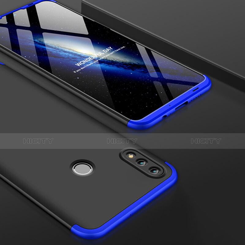 Funda Dura Plastico Rigida Mate Frontal y Trasera 360 Grados para Huawei Honor 10 Lite Azul y Negro