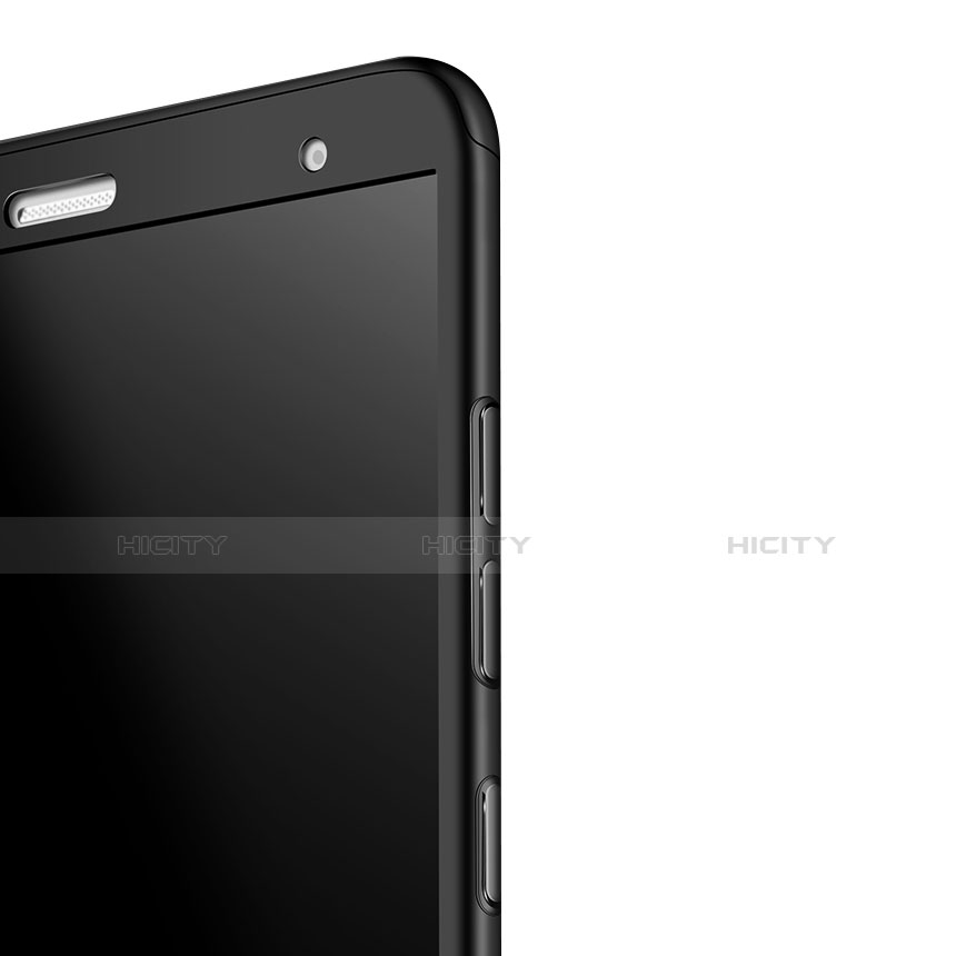 Funda Dura Plastico Rigida Mate Frontal y Trasera 360 Grados para Huawei Honor Play 7X Negro
