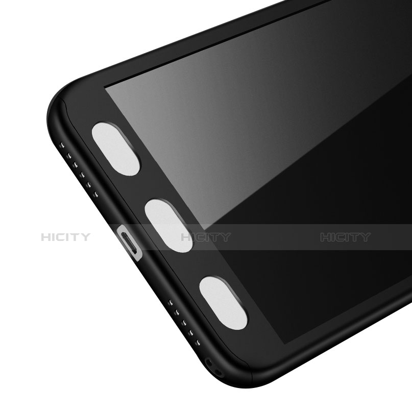 Funda Dura Plastico Rigida Mate Frontal y Trasera 360 Grados para Xiaomi Redmi Note 5A Standard Edition Negro