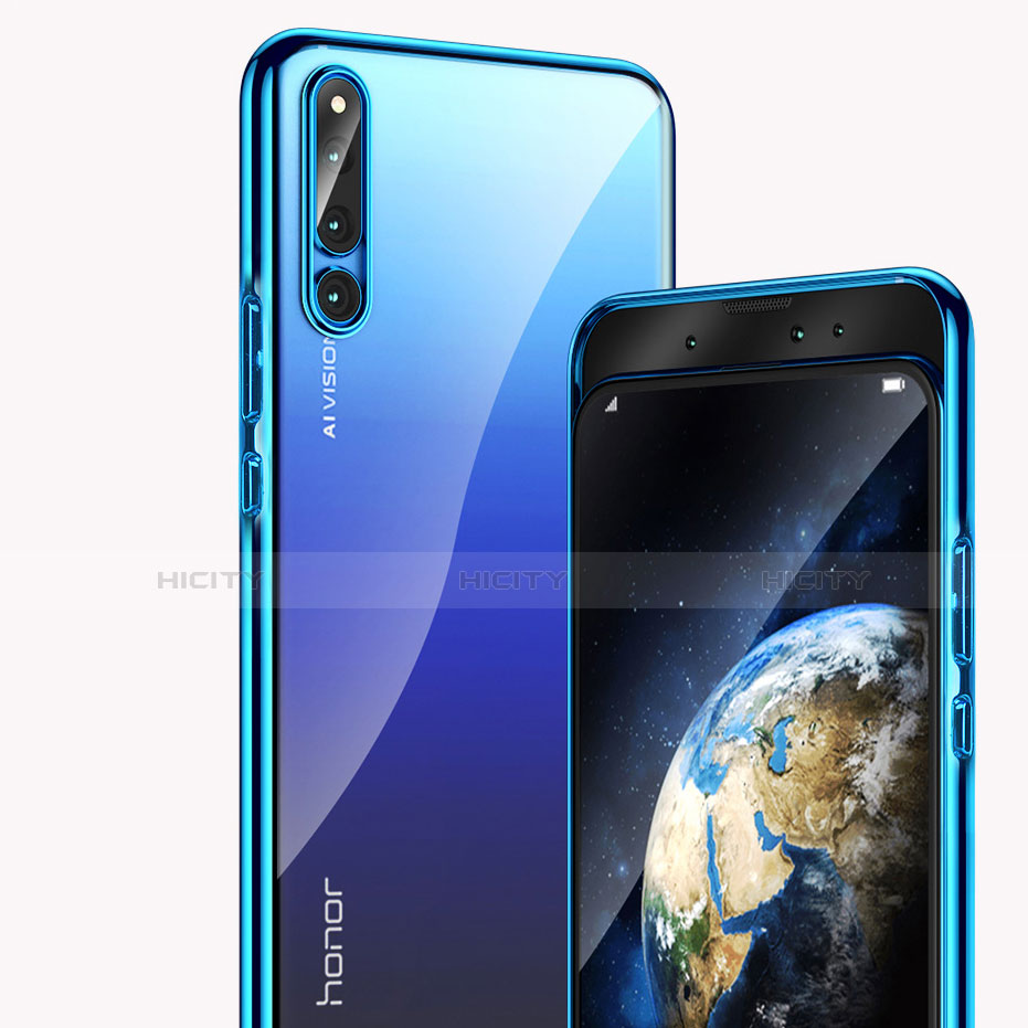 Funda Dura Plastico Rigida Mate Frontal y Trasera 360 Grados Q01 para Huawei Honor Magic 2 Azul