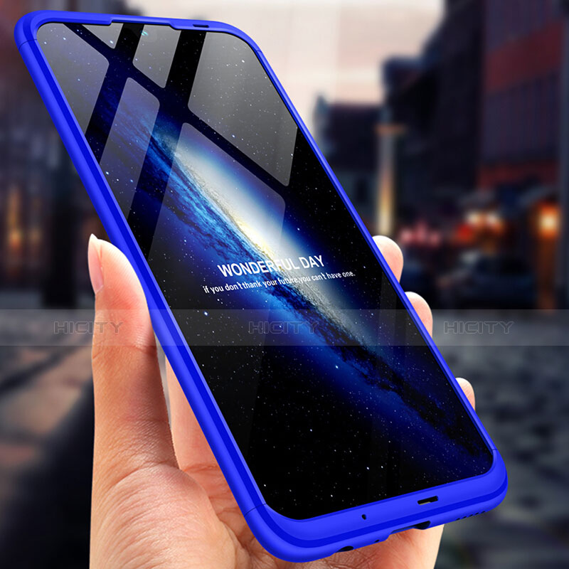 Funda Dura Plastico Rigida Mate Frontal y Trasera 360 Grados Q01 para Huawei Nova Lite 3 Azul