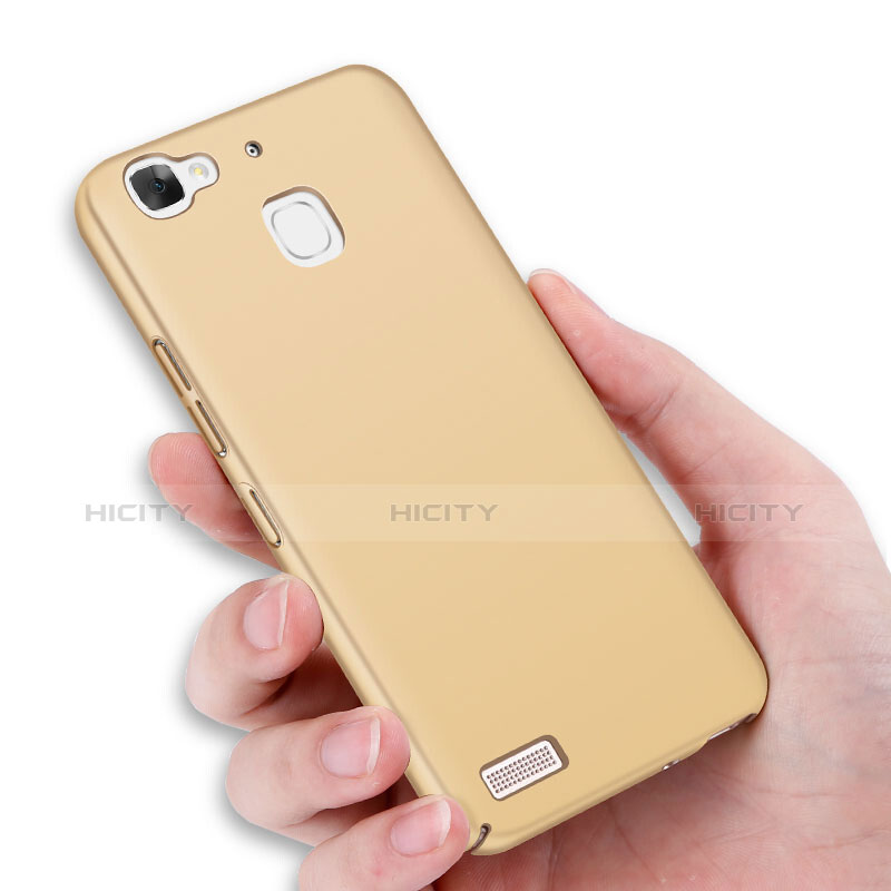 Funda Dura Plastico Rigida Mate M01 para Huawei G8 Mini Oro