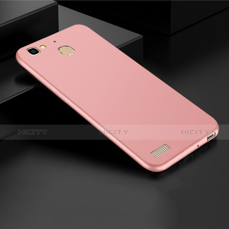 Funda Dura Plastico Rigida Mate M01 para Huawei P8 Lite Smart Oro Rosa