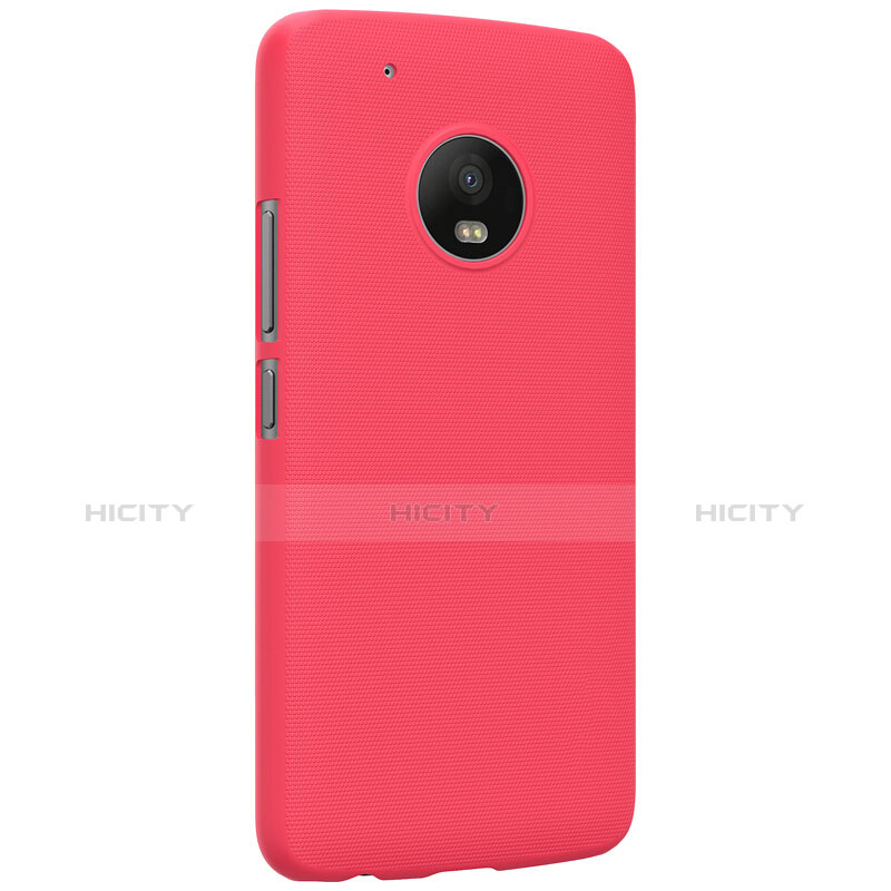 Funda Dura Plastico Rigida Mate M01 para Motorola Moto G5 Plus Rojo