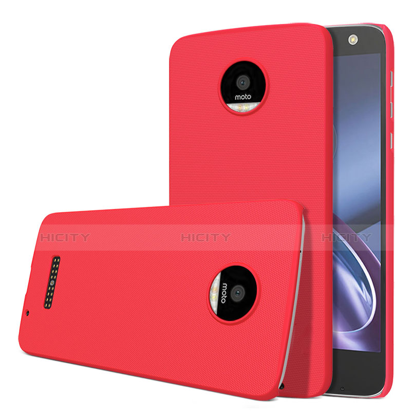 Funda Dura Plastico Rigida Mate M01 para Motorola Moto Z Rojo