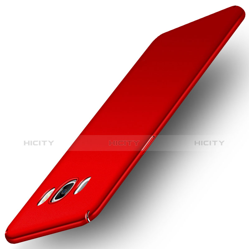 Funda Dura Plastico Rigida Mate M01 para Samsung Galaxy J7 (2016) J710F J710FN Rojo
