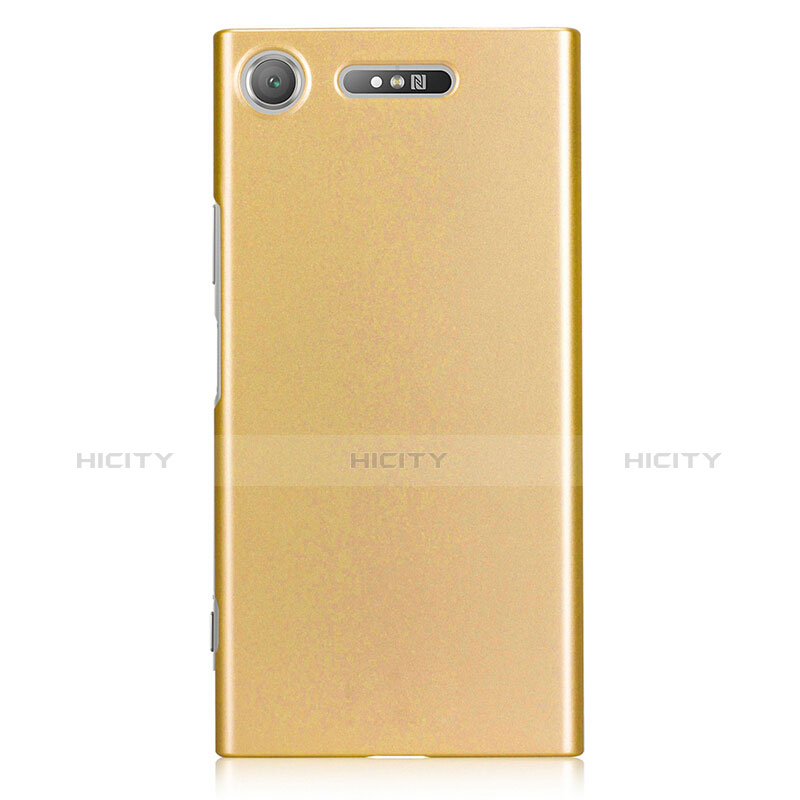 Funda Dura Plastico Rigida Mate M01 para Sony Xperia XZ1 Oro