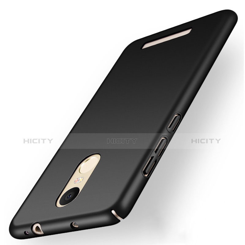 Funda Dura Plastico Rigida Mate M01 para Xiaomi Redmi Note 3 MediaTek Negro