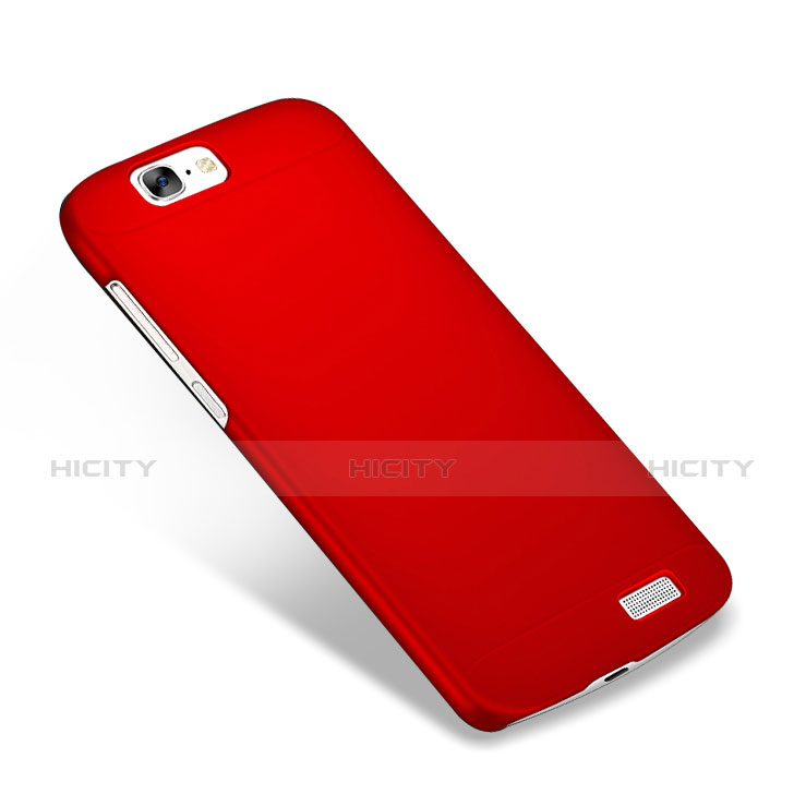 Funda Dura Plastico Rigida Mate M02 para Huawei Ascend G7 Rojo