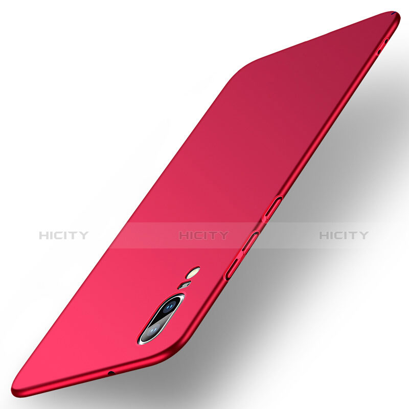 Funda Dura Plastico Rigida Mate M02 para Huawei P20 Rojo