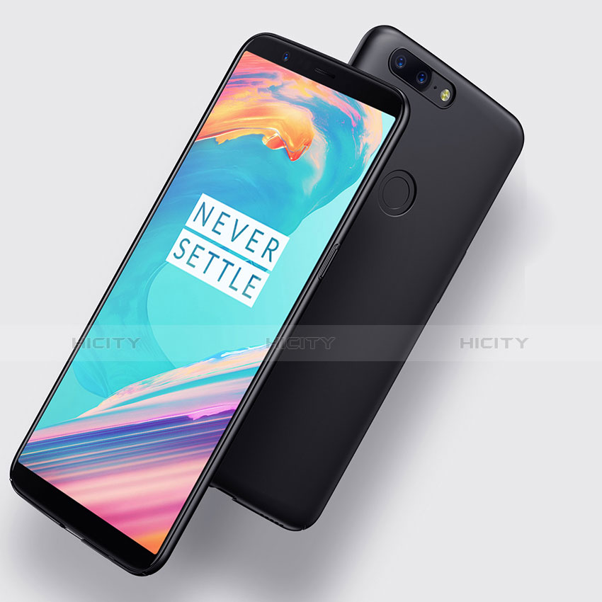 Funda Dura Plastico Rigida Mate M02 para OnePlus 5T A5010 Negro