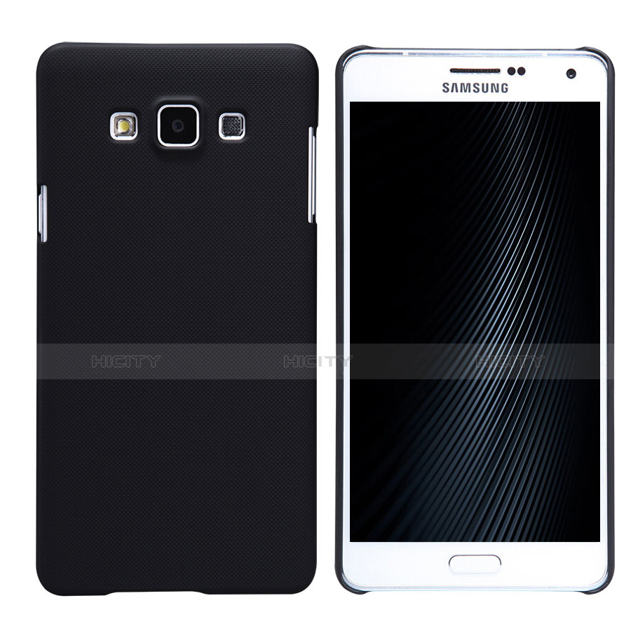 Funda Dura Plastico Rigida Mate M02 para Samsung Galaxy A7 Duos SM-A700F A700FD Negro