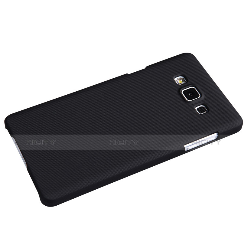 Funda Dura Plastico Rigida Mate M02 para Samsung Galaxy A7 Duos SM-A700F A700FD Negro