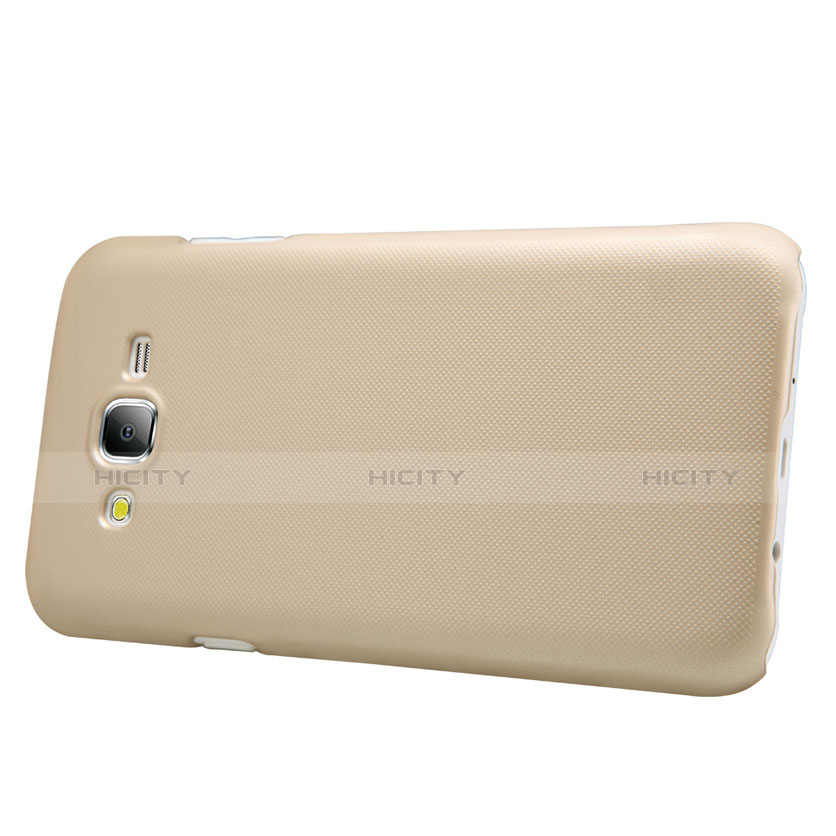 Funda Dura Plastico Rigida Mate M02 para Samsung Galaxy J7 SM-J700F J700H Oro