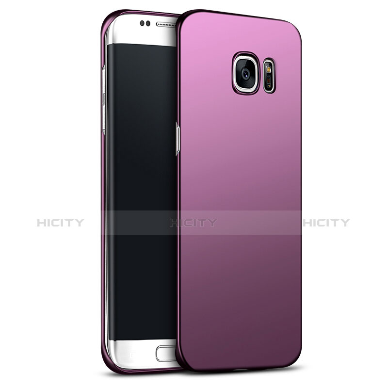 Funda Dura Plastico Rigida Mate M02 para Samsung Galaxy S6 Edge+ Plus SM-G928F Morado