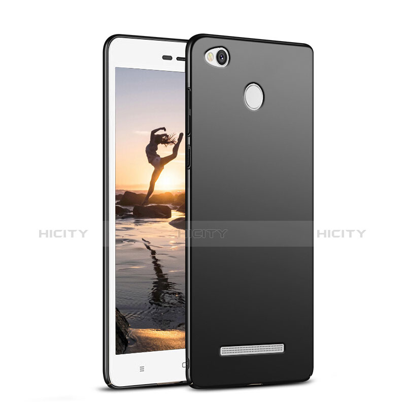 Funda Dura Plastico Rigida Mate M02 para Xiaomi Redmi 3S Prime Negro