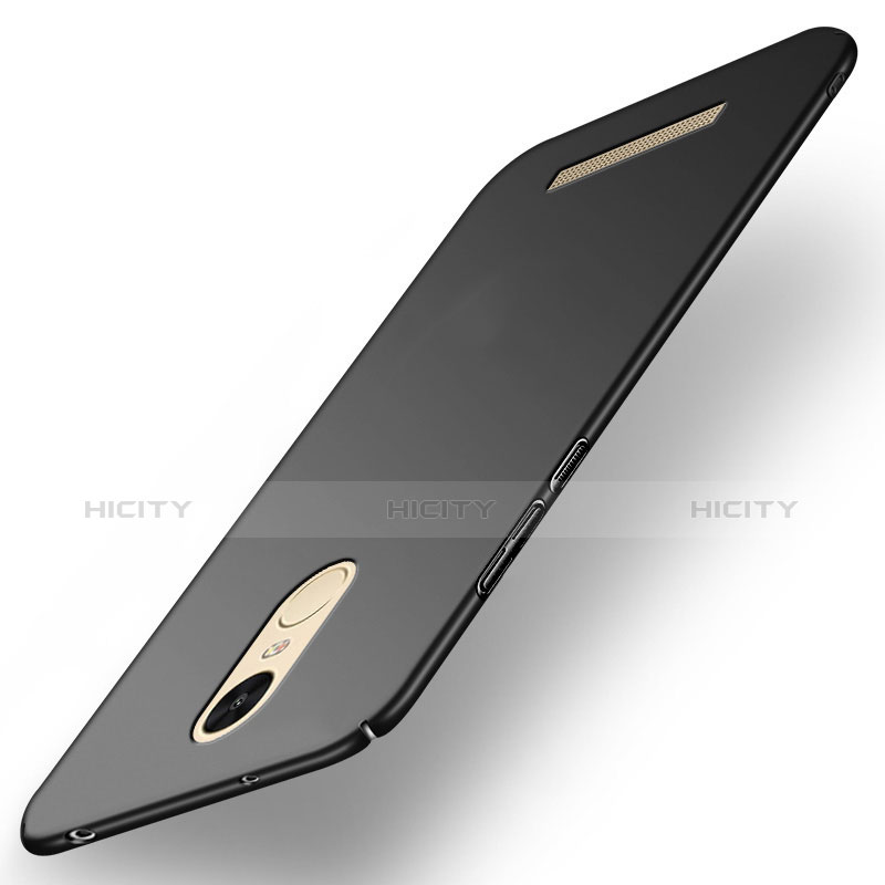 Funda Dura Plastico Rigida Mate M02 para Xiaomi Redmi Note 3 Negro