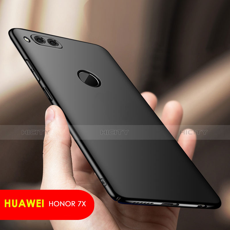 Funda Dura Plastico Rigida Mate M03 para Huawei Honor 7X Negro