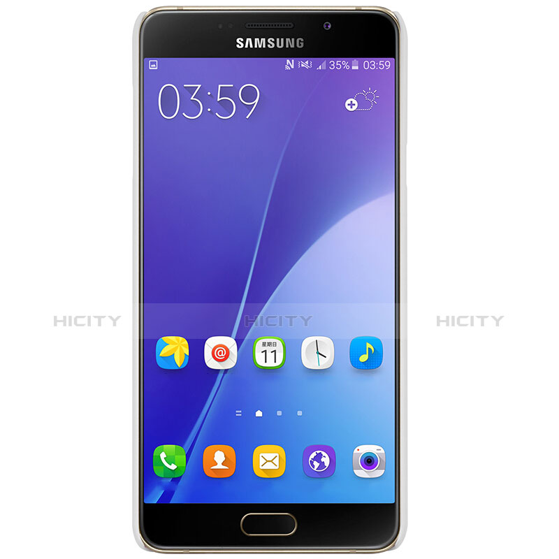 Funda Dura Plastico Rigida Mate M03 para Samsung Galaxy A7 (2016) A7100 Blanco