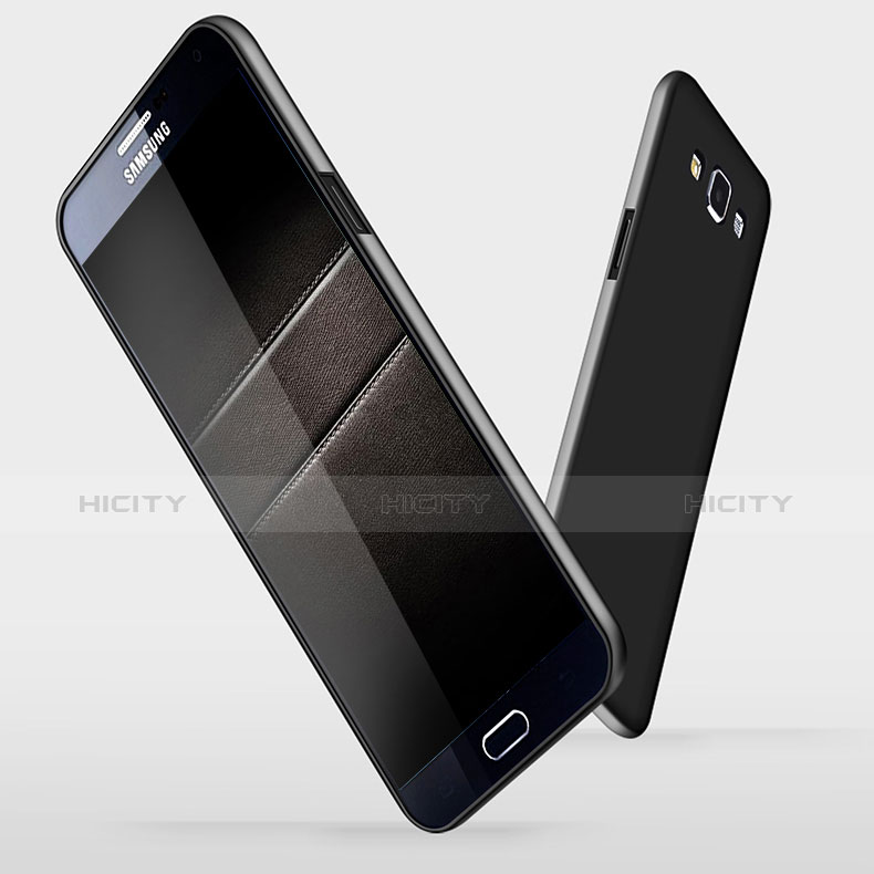 Funda Dura Plastico Rigida Mate M03 para Samsung Galaxy A7 Duos SM-A700F A700FD Negro