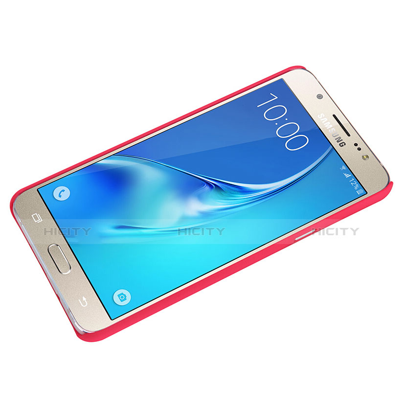 Funda Dura Plastico Rigida Mate M03 para Samsung Galaxy J7 (2016) J710F J710FN Rojo