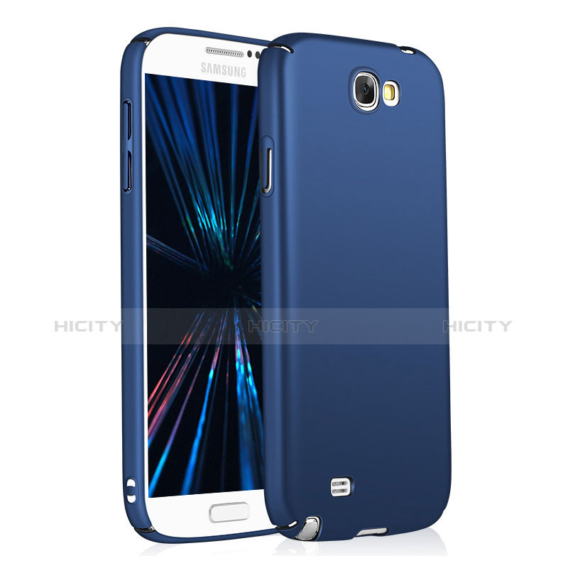 Funda Dura Plastico Rigida Mate M03 para Samsung Galaxy Note 2 N7100 N7105 Azul