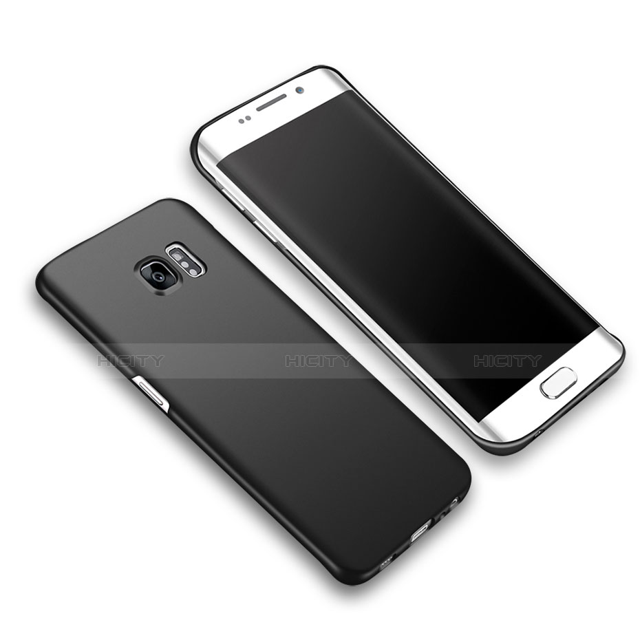 Funda Dura Plastico Rigida Mate M03 para Samsung Galaxy S6 Edge+ Plus SM-G928F Negro
