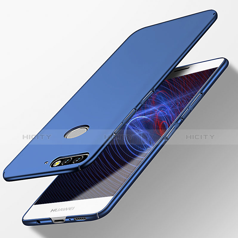 Funda Dura Plastico Rigida Mate M04 para Huawei Y7 (2018) Azul