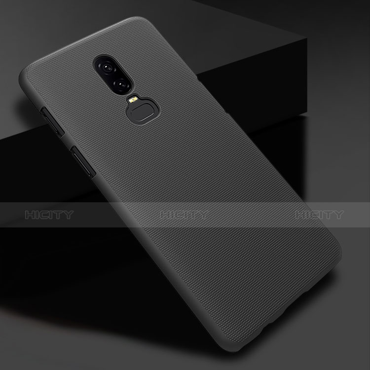 Funda Dura Plastico Rigida Mate M04 para OnePlus 6 Negro