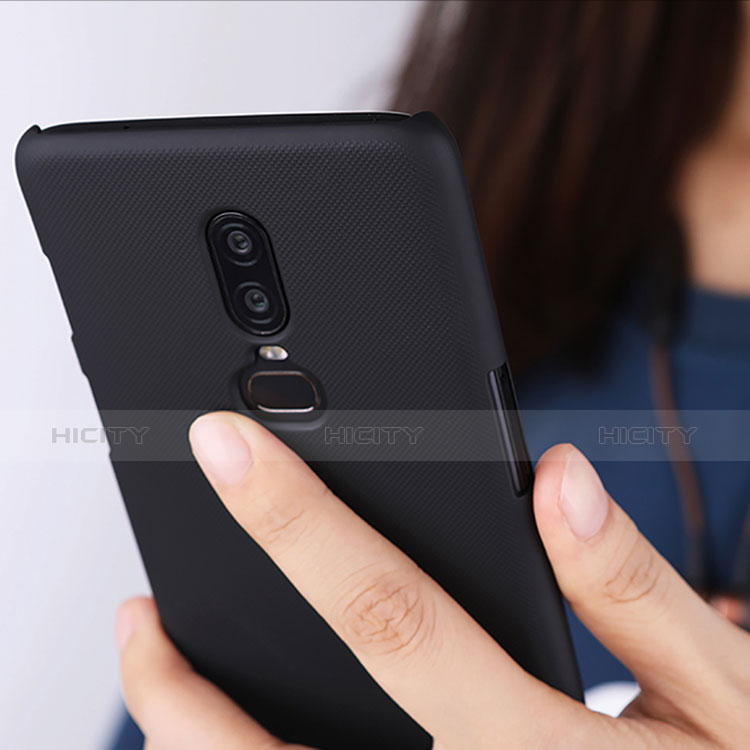 Funda Dura Plastico Rigida Mate M04 para OnePlus 6 Negro