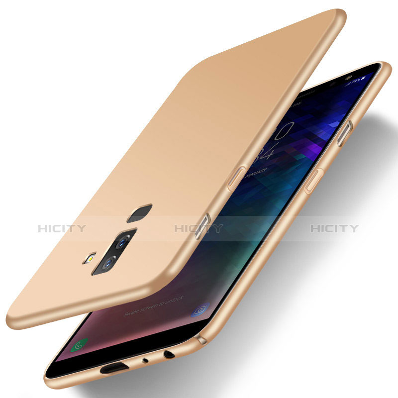 Funda Dura Plastico Rigida Mate M04 para Samsung Galaxy A6 Plus Oro
