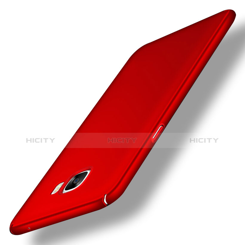 Funda Dura Plastico Rigida Mate M04 para Samsung Galaxy C5 SM-C5000 Rojo