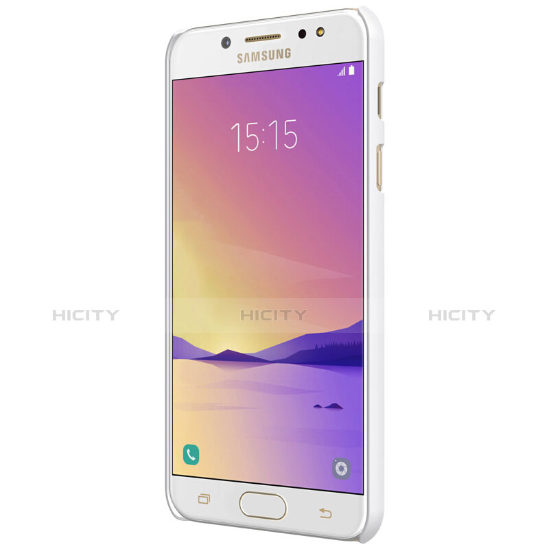 Funda Dura Plastico Rigida Mate M04 para Samsung Galaxy C7 (2017) Blanco