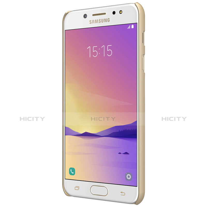 Funda Dura Plastico Rigida Mate M04 para Samsung Galaxy C8 C710F Oro